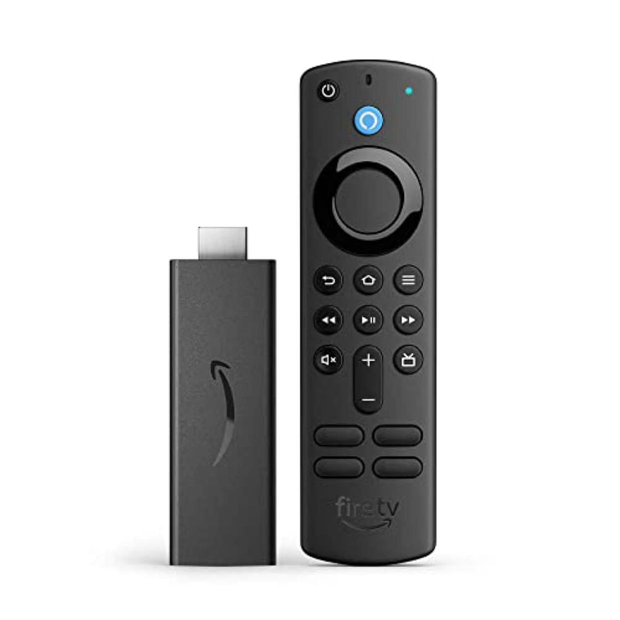 Amazon Fire TV Stick with Alexa Voice Remote (includes TV controls), free & live TV without cable or satellite, HD streaming device (Amazon / Amazon)