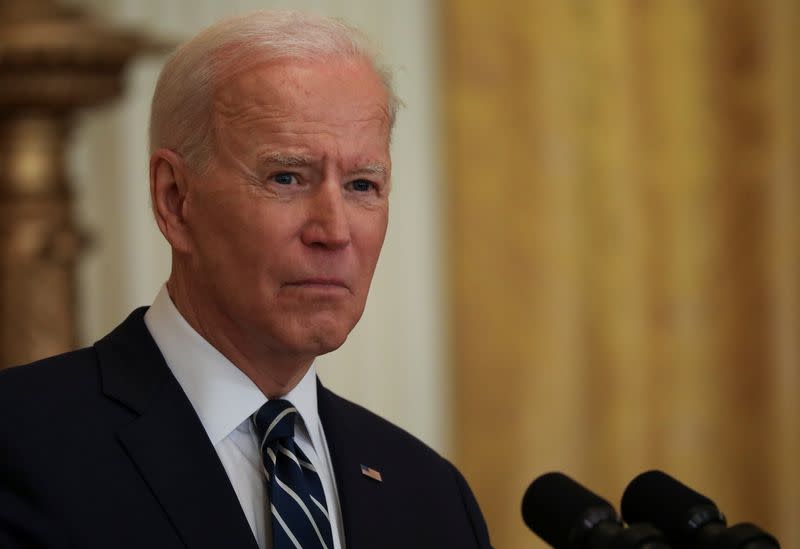 U.S. President Joe Biden holds news conference at the White House in Washington