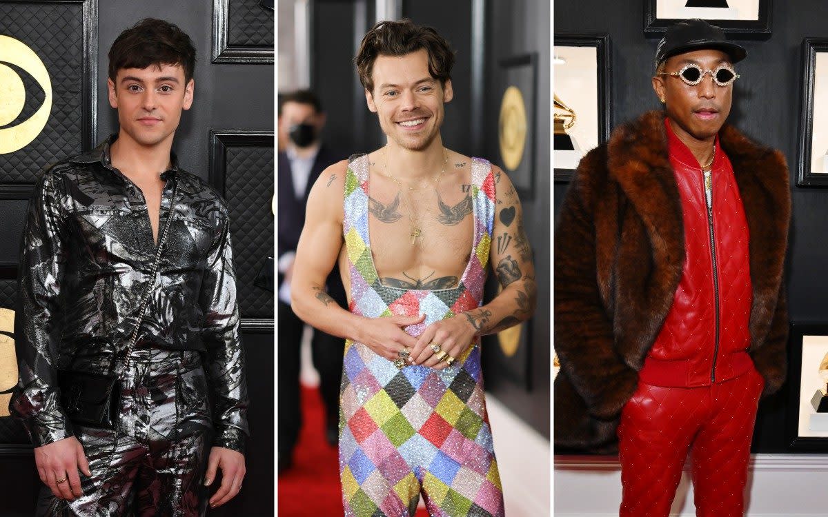 The hedonism of the 1970s was clearly a major inspiration for the men on this year's red carpet - Getty