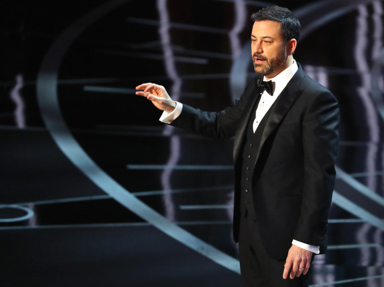 US-Talkshow-Host Jimmy Kimmel moderierte die diesjährigen Academy Awards – und spottete mehrfach über Matt Damon. (Bild: Reuters)