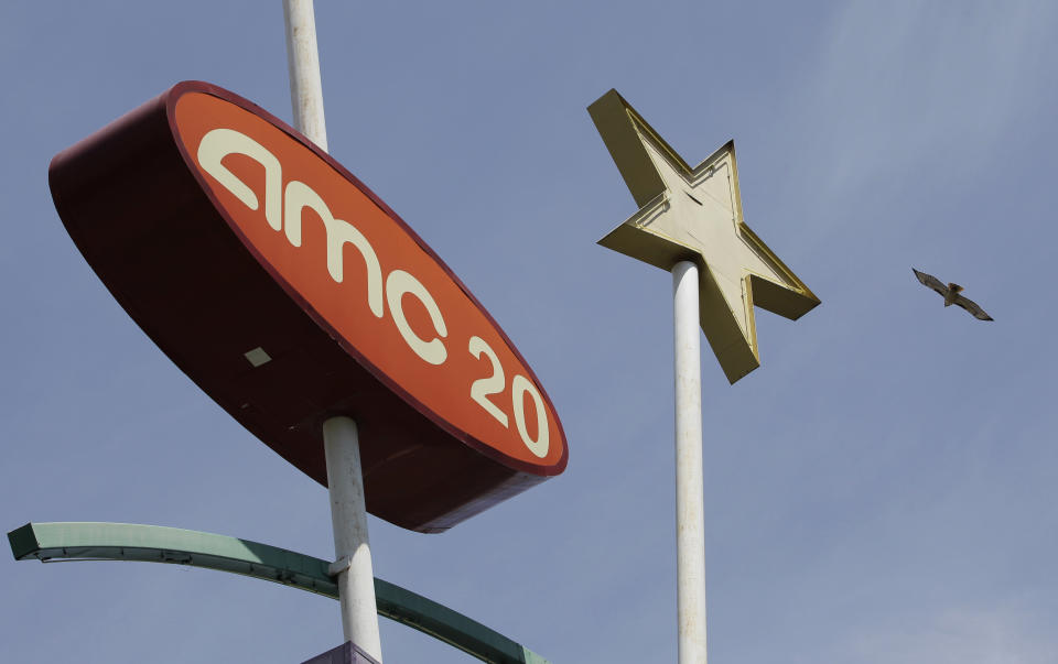 Mandatory Credit: Photo by Paul Sakuma/AP/REX/Shutterstock (6243004a) Exterior view of AMC movie theaters in Santa Clara, Calif., . A Chinese conglomerate announced Monday it will buy a major U.S. cinema chain, AMC Entertainment Holdings, for $2.6 billion in China's biggest corporate takeover in the United States to date. AMC operates 346 cinemas, mostly in the United States and Canada, and says it has 23 of the 50 highest-grossing U.S. outlets China US Cinema Chain, Santa Clara, USA