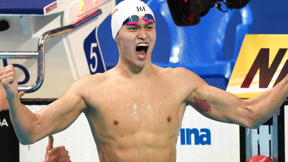 Sun Yang, pictured here in action at the 2015 World Championships.