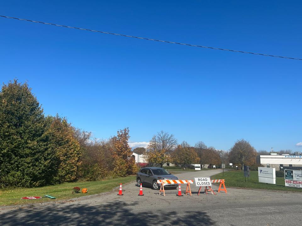 Road is closed outside of Just-in-Time Recreation (The Independent)