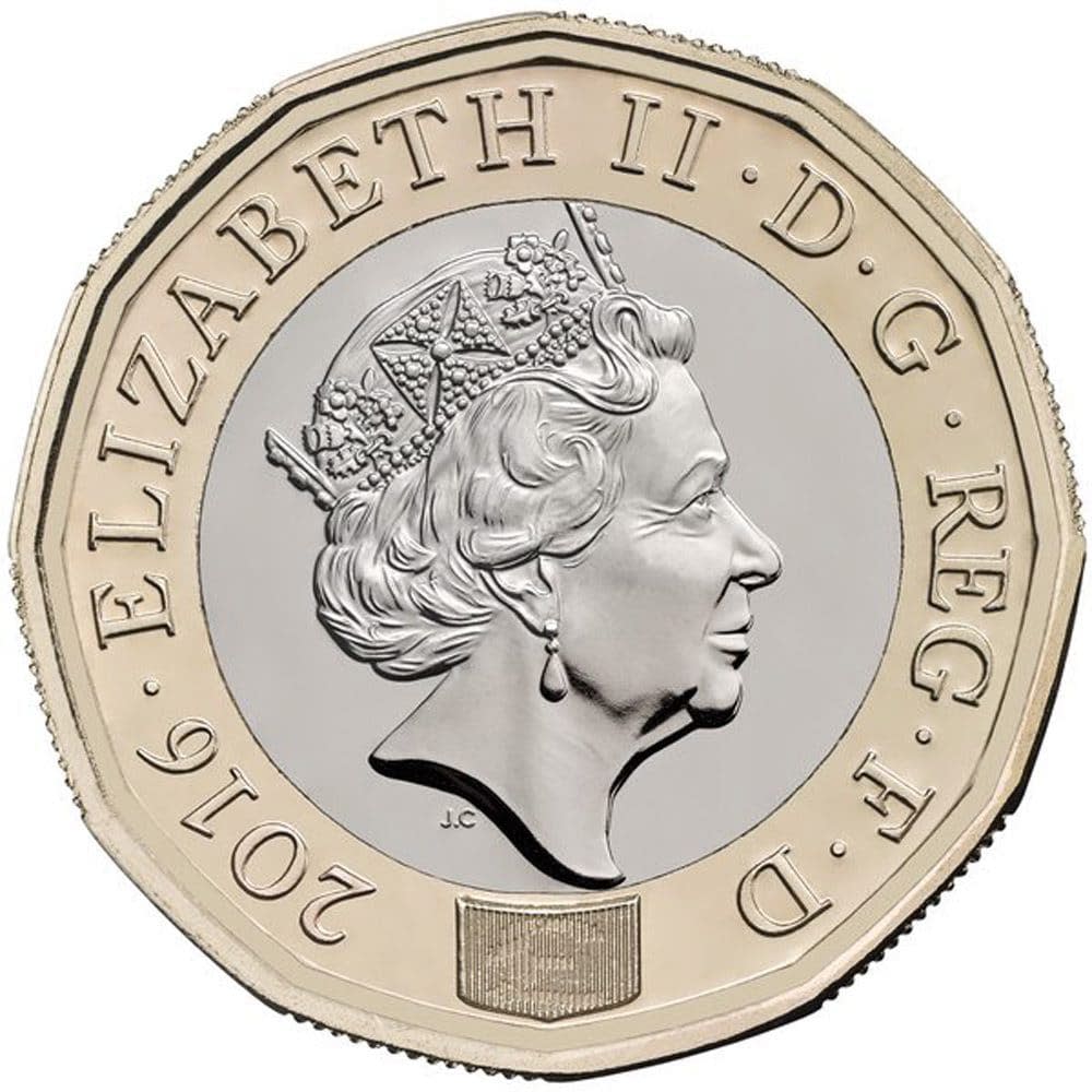 The coin's top secret security feature is embedded in the Queen's face - HM TREASURY / HANDOUT