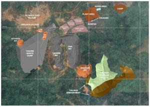 Yaouré Gold Project Layout