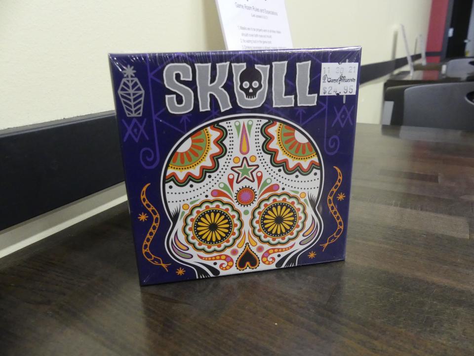 Skull is a card game available at Game Preserve.