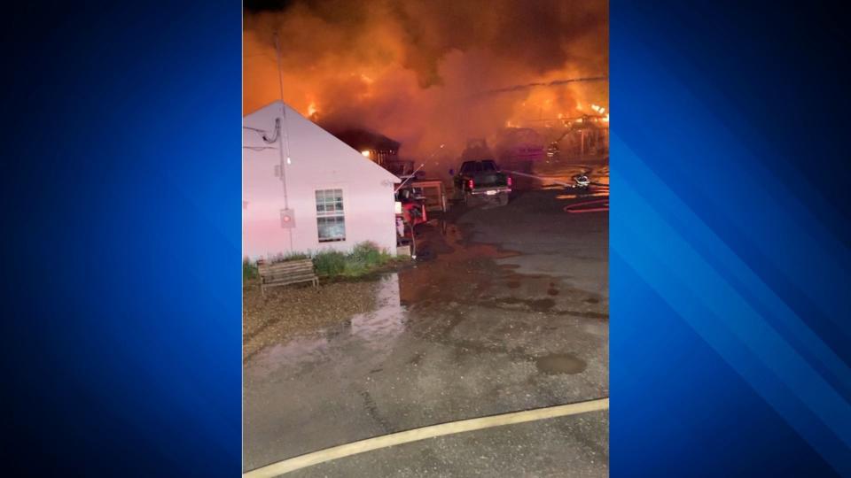 Fire breaks out at Smolak Farms overnight