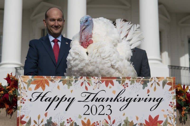 After leaving Washington, the pardoned turkeys are set to be housed at the University of Minnesota.

 Photo by Yuri Gripas/UPI