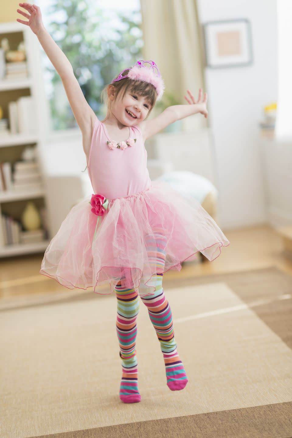 WITH YOUR DAUGHTER: Dress up in tutus (or whatever she wants!) and go out.