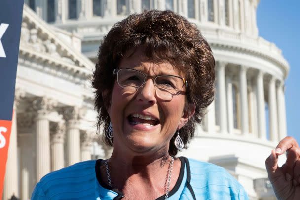 PHOTO: In this July 19, 2018, photo, Rep. Jackie Walorski, R-Ind., speaks on Capitol Hill in Washington. Walorski's office says that she was killed Wednesday, Aug. 3, 2022, in a car accident. (Scott Applewhite/AP, FILE)