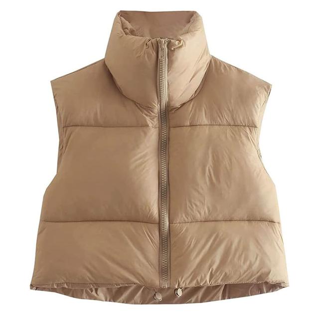 MEROKEETY Trendy Crop Puffer Vest Exceeded Shopper Expectations