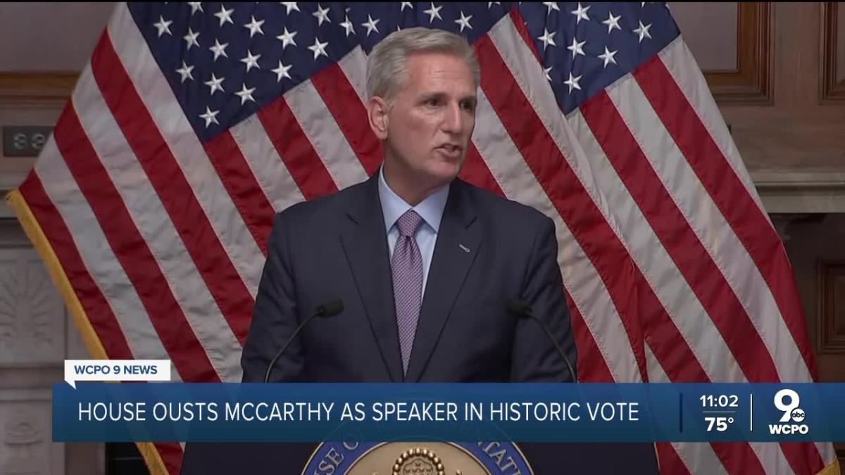 House Ousts Kevin Mccarthy As Speaker In Historic Vote