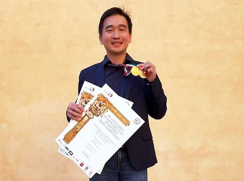 Tan Chin Seng bagged two top prizes for his handcrafted violin and viola. — Picture courtesy of Tan Chin Seng