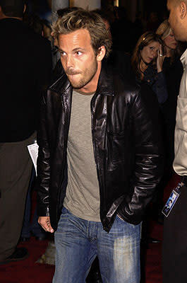 Stephen Dorff tries to figure out where he put that hilarious Bazooka Joe comic at the Westwood premiere of K-Pax