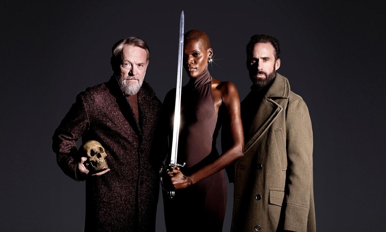 <span>What a top cast! … Jared Harris, Sheila Atim and Joseph Fiennes in Royal Kill List.</span><span>Photograph: AETN/A+E Networks EMEA.</span>