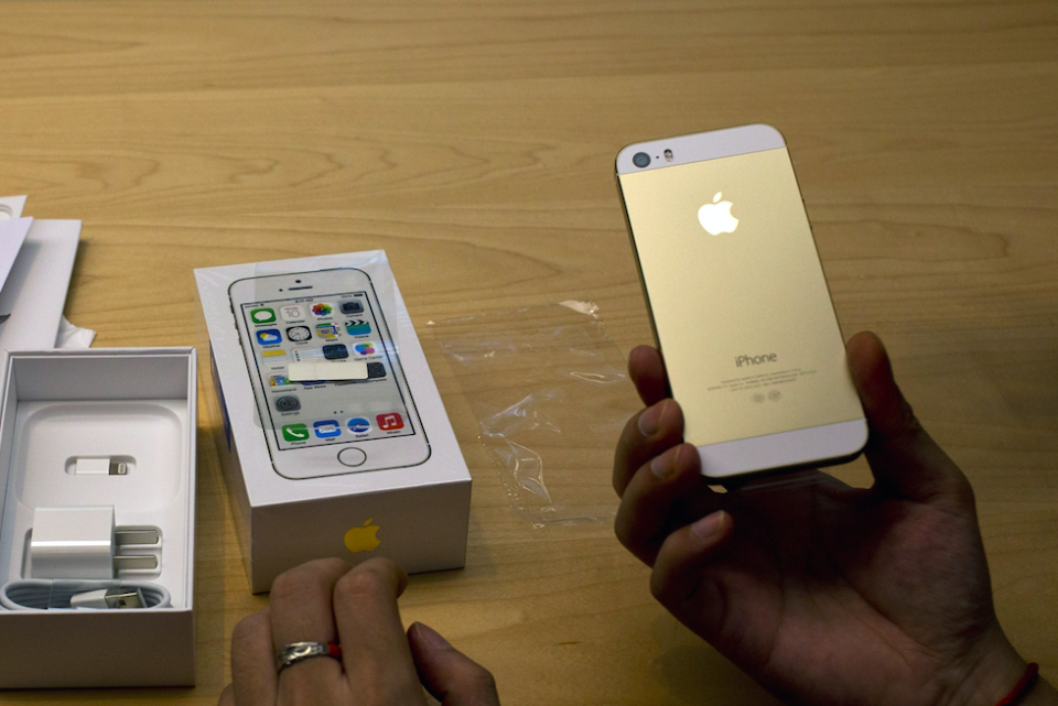 The iPhone 5s (Picture: Rex)