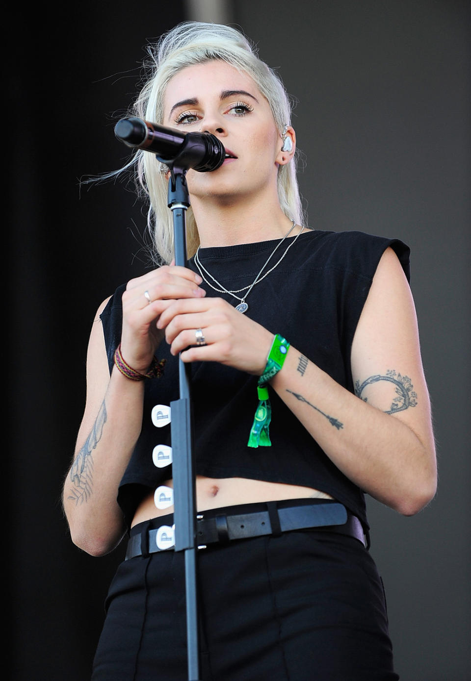 <p>Lynn Gunn of PVRIS performs on Downtown Stage during day 3 of the 2017 Life Is Beautiful Festival on September 24, 2017 in Las Vegas, Nevada.<br>(Photo by FilmMagic/FilmMagic) </p>