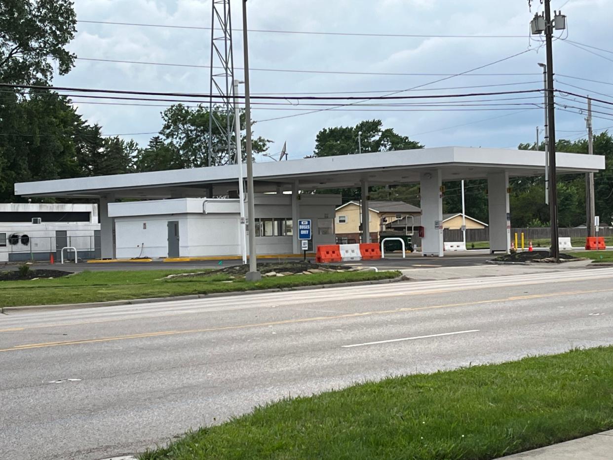 An intercity bus depot opened by Greybound Bus Lines and also used by Barons Bus at a former gas station on Columbus' West Side, seen here, has been the subject of a legal fight between the bus companies and the city since last summer.