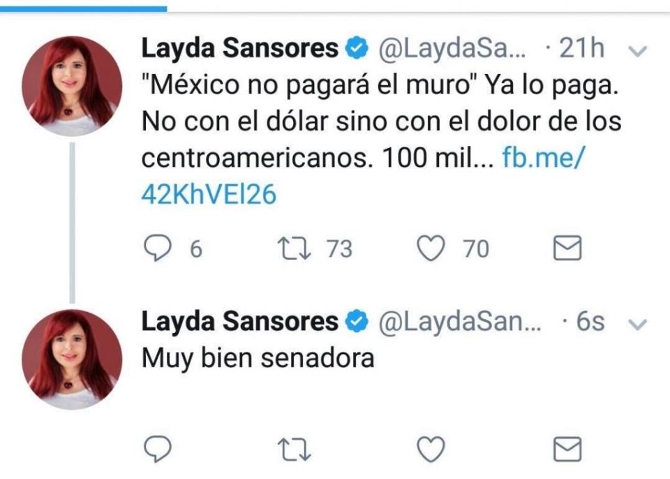 Layda Sansores error community manager