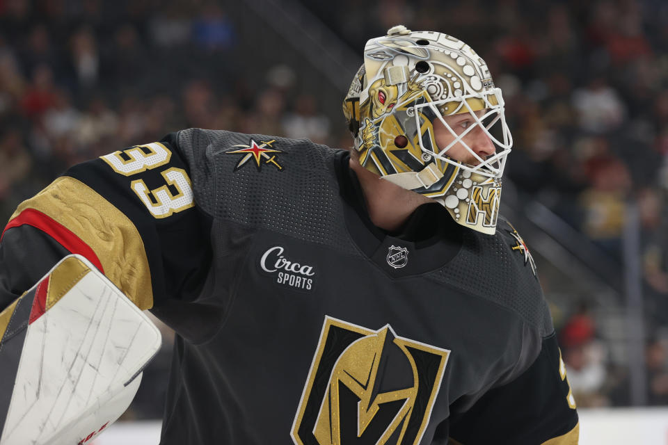 Adin Hill #33 of the Vegas Golden Knights has fantasy value