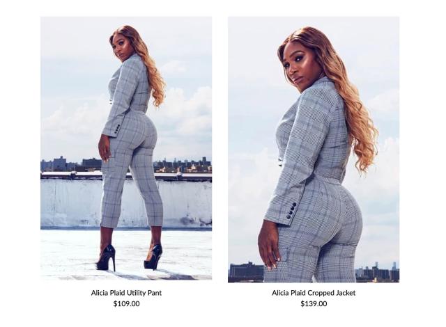 Serena Williams Shows Off Her Assets While Modeling Plaid Pants