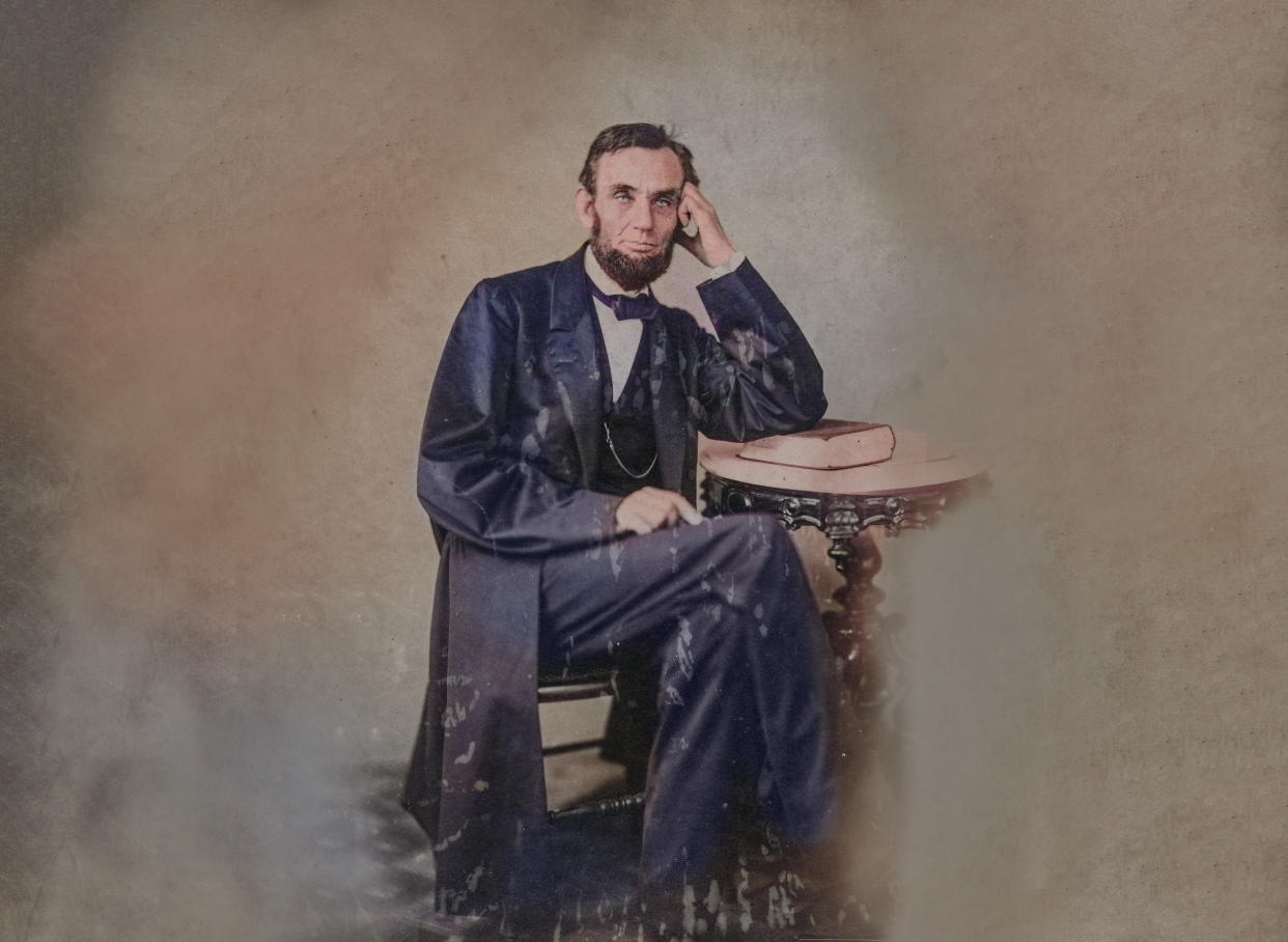 The 16th President of the United States, Abraham Lincoln. (Alexander Gardner) 