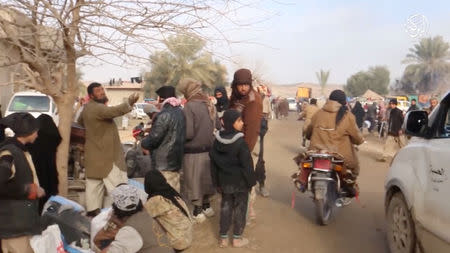 A general view, purported to be in Baghouz, Islamic State's last enclave, in eastern Syria in this still image taken from a video obtained by Reuters March 12, 2019. Social Media Website/ReutersTV via REUTERS