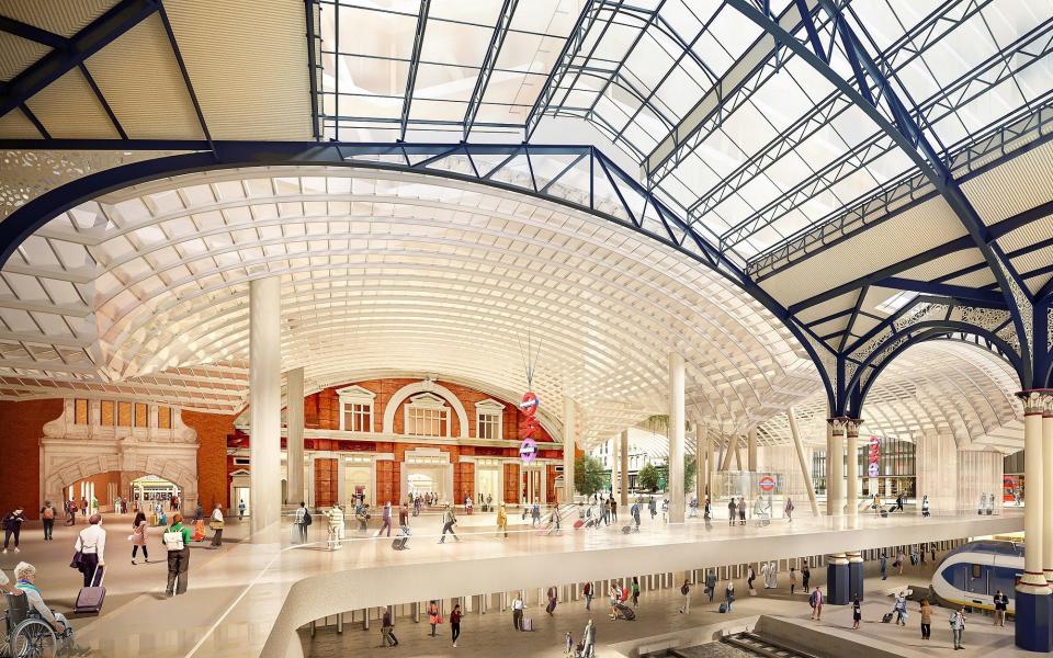 Conservationists fear the redesign could risk the glass roof of the Grade II listed station - Herzog & de Meuron