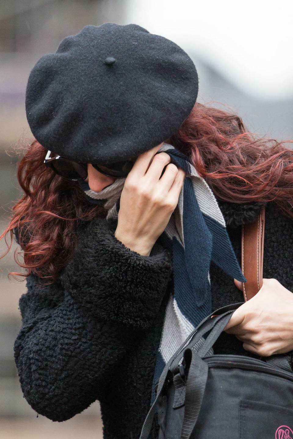 Convicted neo-Nazi terrorist Claudia Patatas arrives at Birmingham Crown Court ahead of her sentencing (Picture: PA)