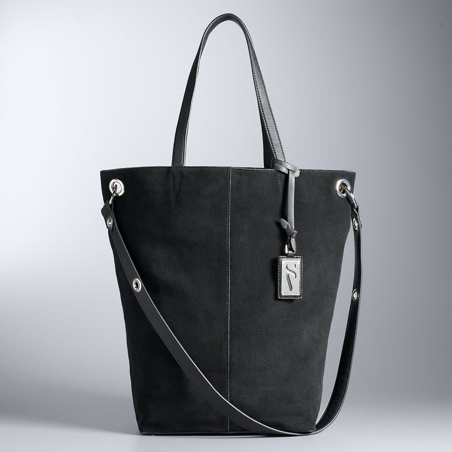 Simply Vera Vera Wang Oakland Suede Tote