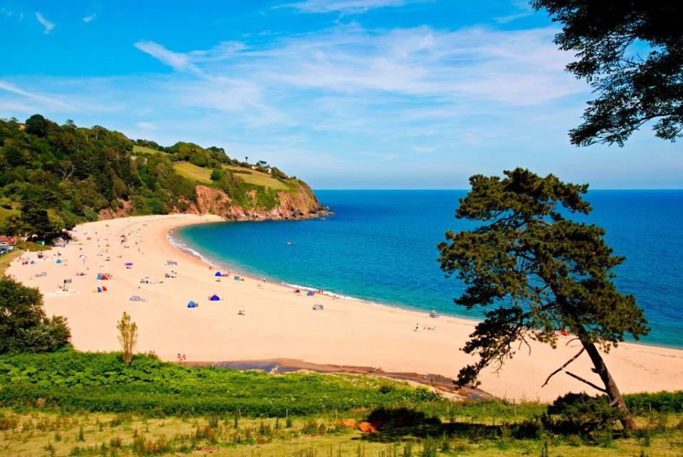 <p>Devon-set beach, or tropical getaway? With Blackpool Sands, it's hard to tell. With beautifully clear water and a spacious beach that stretches from one end to the other, making you question whether you just accidently boarded a plane to some otherworldly paradise. We'll have our cocktails now, please!</p><p><a class="link " href="https://www.booking.com/index.en-gb.html?label=gen173nr-1BCAEoggI46AdIM1gEaFCIAQGYAQm4ARfIAQzYAQHoAQGIAgGoAgO4Av6YtJ8GwAIB0gIkMzJmZDU1ODAtNWRmNC00ODA2LWIzMWEtZThjNjEwODUyYTJl2AIF4AIB&keep_landing=1&sb_price_type=total" rel="nofollow noopener" target="_blank" data-ylk="slk:FIND ACCOMODATION;elm:context_link;itc:0;sec:content-canvas">FIND ACCOMODATION</a></p>