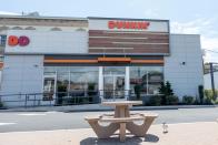 <p>You <em>donut</em> even know how much the town of South Berwick, Maine, loves its Dunkin' Donuts coffee. <a href="https://ecode360.com/9683809" rel="nofollow noopener" target="_blank" data-ylk="slk:This law was enacted;elm:context_link;itc:0;sec:content-canvas" class="link ">This law was enacted </a>because the coffee and donut chain is a hot-spot and the parking lot can turn into a mega traffic jam. Talk about a caffeine rush!</p>