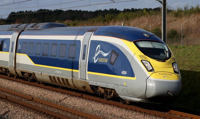 A Eurostar train