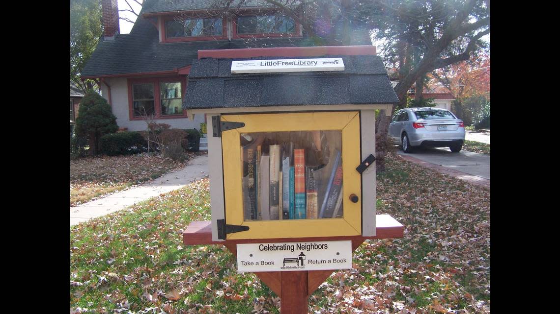 Linda and Robert “Robin” Parkinson installed a Little Free Library in the front yard of their Kansas City home about a decade ago. It caught the eye of Bobby Bostic while he was still in prison.