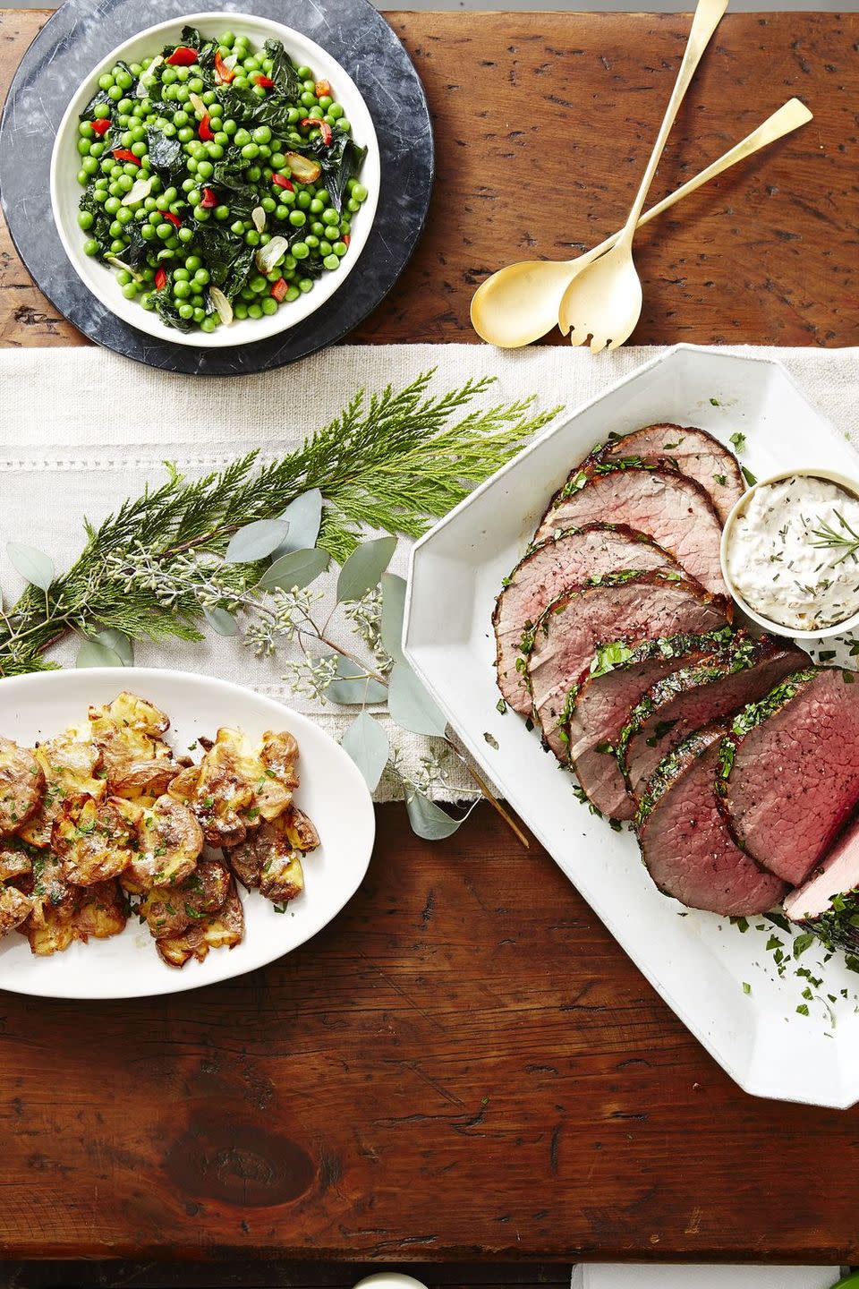 Herb Crusted Beef with Dijon Cream Sauce