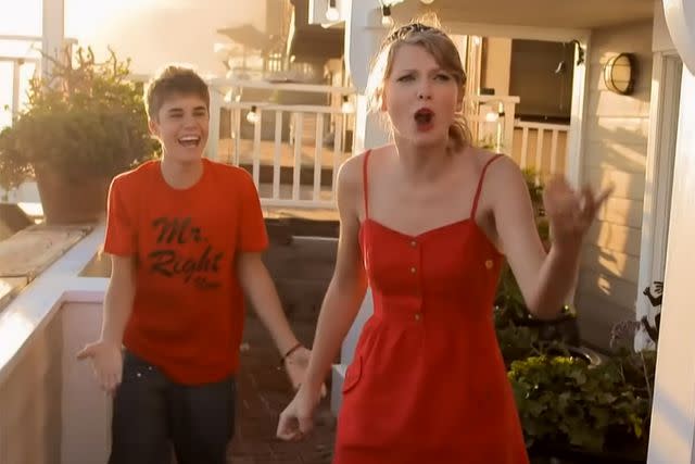<p>MTV</p> Justin Bieber (Left) and Taylor Swift (Right) on 'Punk'd' in 2012