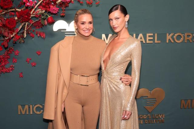 Bella Hadid and Mom Yolanda Look Like Goddesses at the Golden Heart Awards