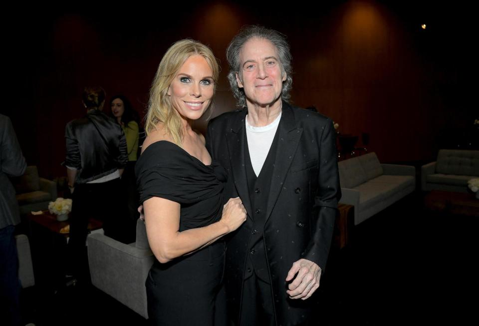 PHOTO: In this April 10, 2022, file photo, Cheryl Hines and Richard Lewis attend the Curb Your Enthusiasm FYC Panel in Los Angeles. (Charley Gallay/FilmMagic for HBO via Getty Images, FILE)