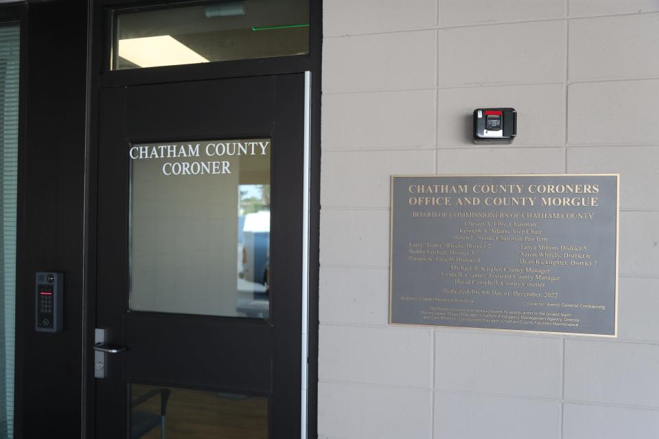 The Chatham County Coroner's office in Garden City.