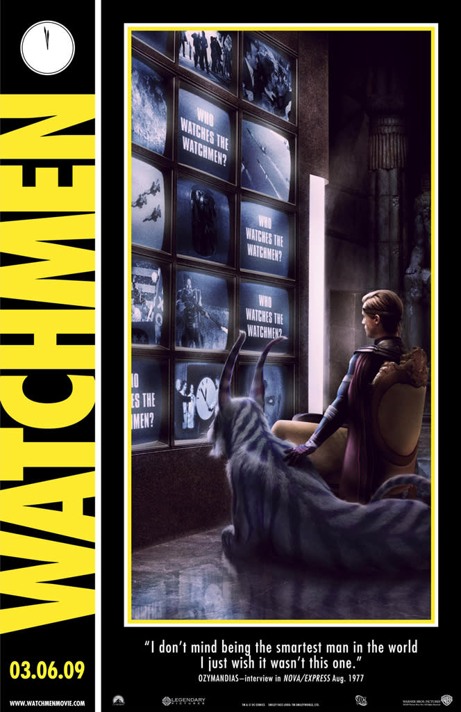 Watchmen Production Stills Poster Warner Bros. 2009