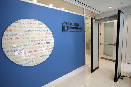 The entrance lobby of a new $9 million,14,000-square foot Planned Parenthood health center in Long Island City, in the Queens borough of New York City September 1, 2015. REUTERS/Mike Segar