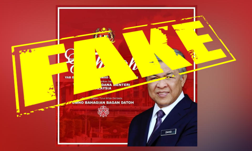 Division says 'Zahid as DPM' poster fake, cabinet reshuffle speculation grows