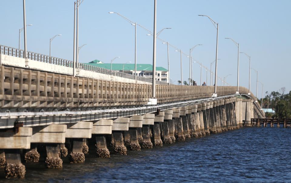 The old Bailey Bridge is located between Lynn Haven and Southport, spanning a half-mile over North Bay.