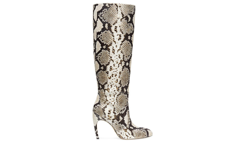 Stuart Weitzman, heels, high heels, boots, booties, Luxecurve, Luxecurve boots, stilettos, stiletto heels, womens boots, stiletto boots, heeled boots, leather boots, leather booties, white boots, black boots, printed boots