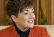 New Zealand’s Governor-General Patsy Reddy speaks during an interview with the Associated Press, Wednesday, Aug. 4, 2021, in Wellington, New Zealand. Reddy says Prince Harry and Meghan discussed moving to New Zealand during a 2018 visit, more than a year before announcing they were stepping back from royal duties and moving to North America. (AP Photo Sam James)