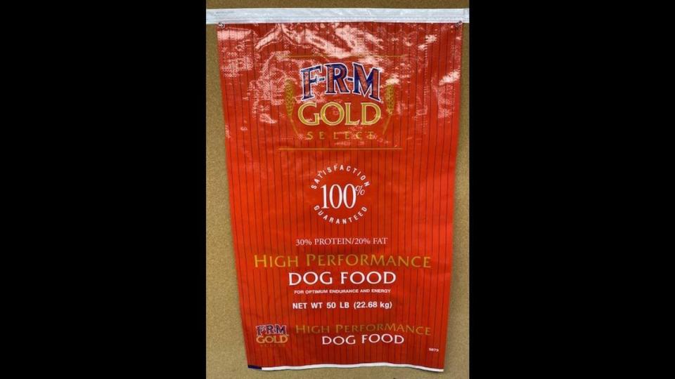 FRM recalled dog food, June 2, 2021.