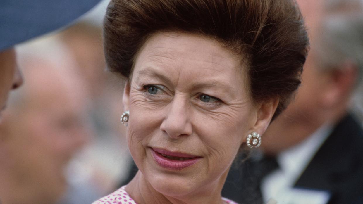  Princess Margaret's son's first word revealed. Seen here Princess Margaret visits the new Docklands development . 