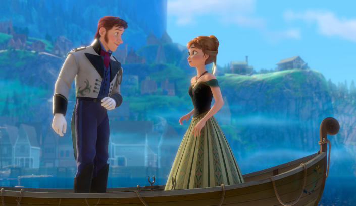 Hans and Anna in a boat