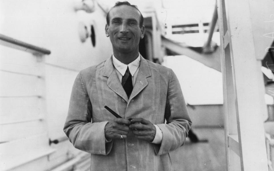 Douglas Jardine on a liner to Australia