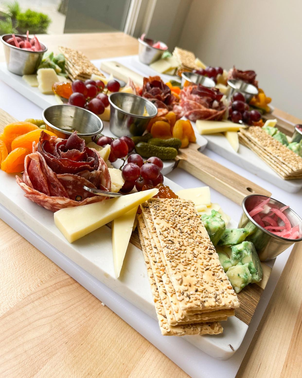 A variety of charcuterie boards at Gertie’s Whiskey Bar in Louisville's NuLu neighborhood.